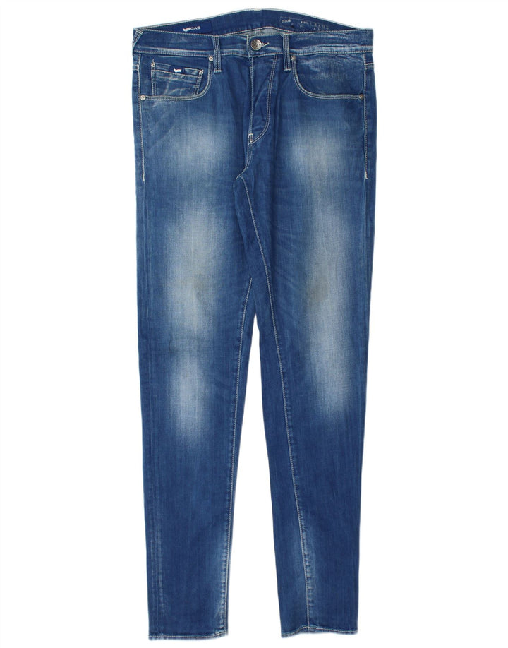 Gas Jean Slim Homme W32 L34 Bleu Coton