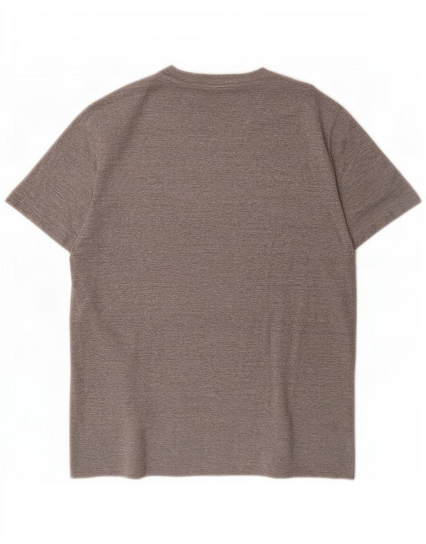 Diesel T-Shirt Graphique Homme Gris Moyen Moucheté Coton