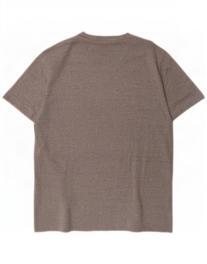 Diesel T-Shirt Graphique Homme Gris Moyen Moucheté Coton