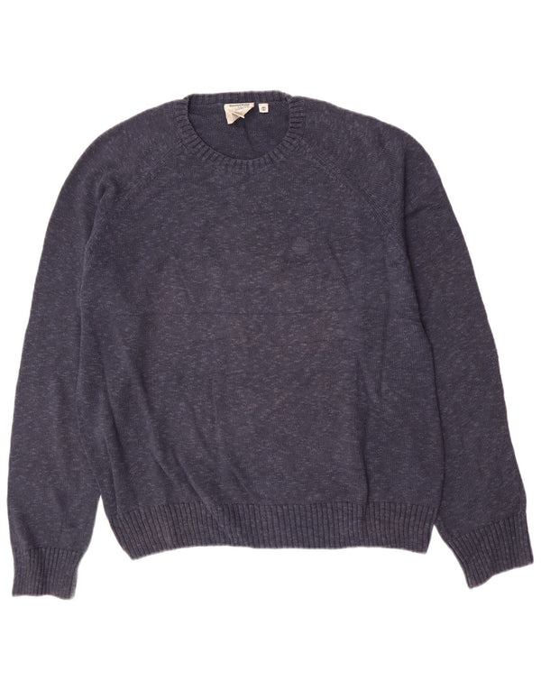 Timberland Pull ras du cou pour homme XL en coton moucheté bleu marine