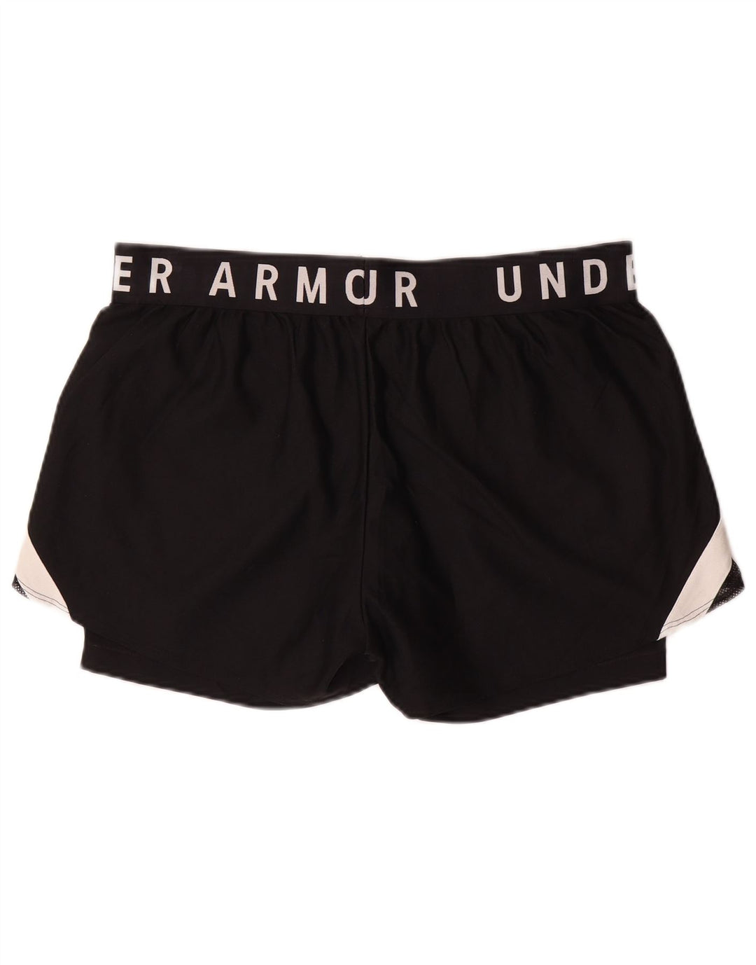 UNDER ARMOUR Short de sport Heat Gear pour femme UK 18 XL Noir Colourblock