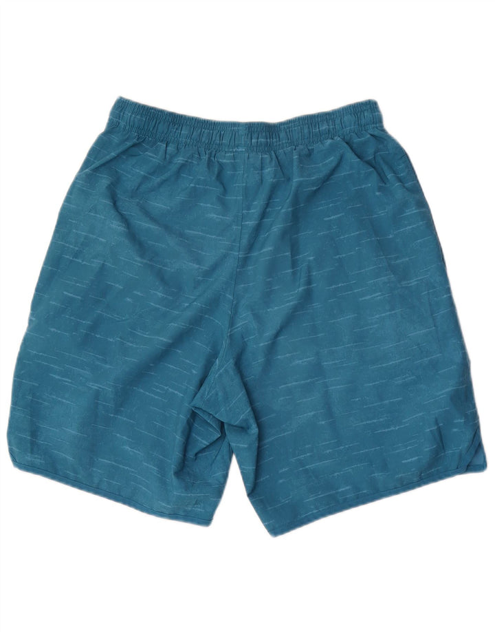 UNDER ARMOUR Short de Sport Heat Gear Homme Bleu Moyen Moucheté Polyester
