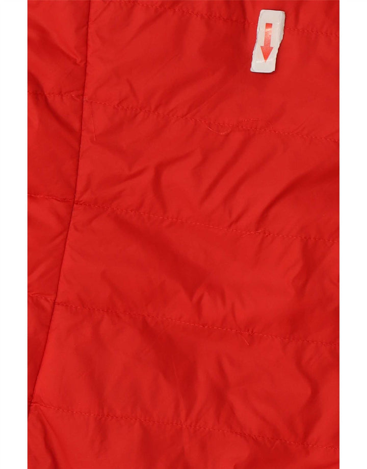 Marks & Spencer Gilet rembourré à capuche pour femme UK 12 Rouge moyen Polyamide