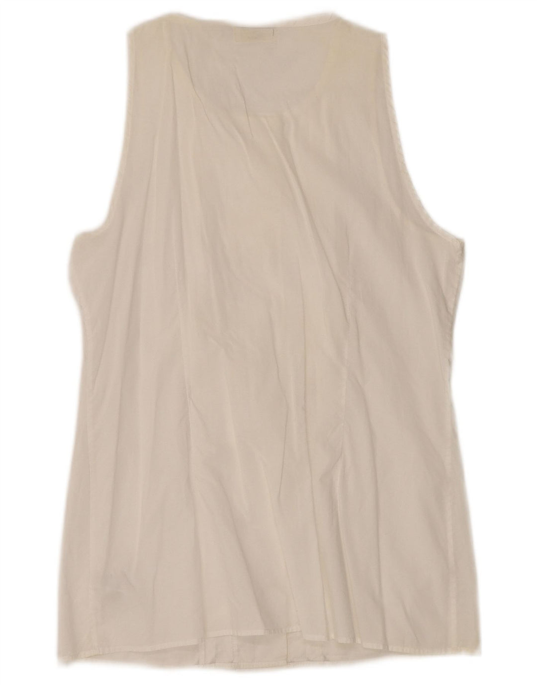 Massimo Dutti Haut chemisier croisé pour femme EU 34 2XS Coton blanc cassé