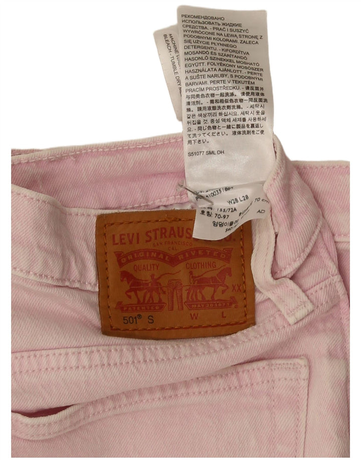 Levi's Jean Droit 501 Femme Rose W28 L28 Coton