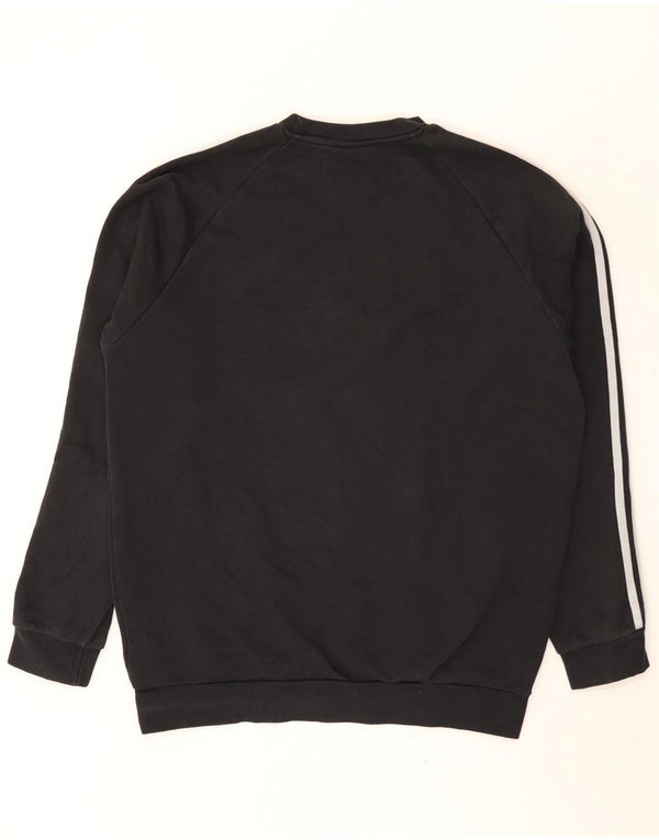 Adidas Sweat-shirt pour homme en coton noir moyen