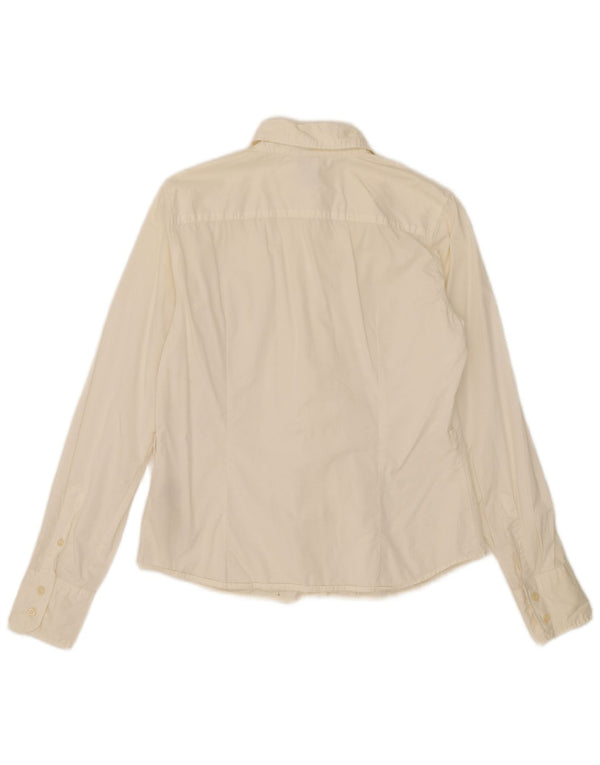 Marina Yachting Chemise Femme UK 14 Medium Off White Coton