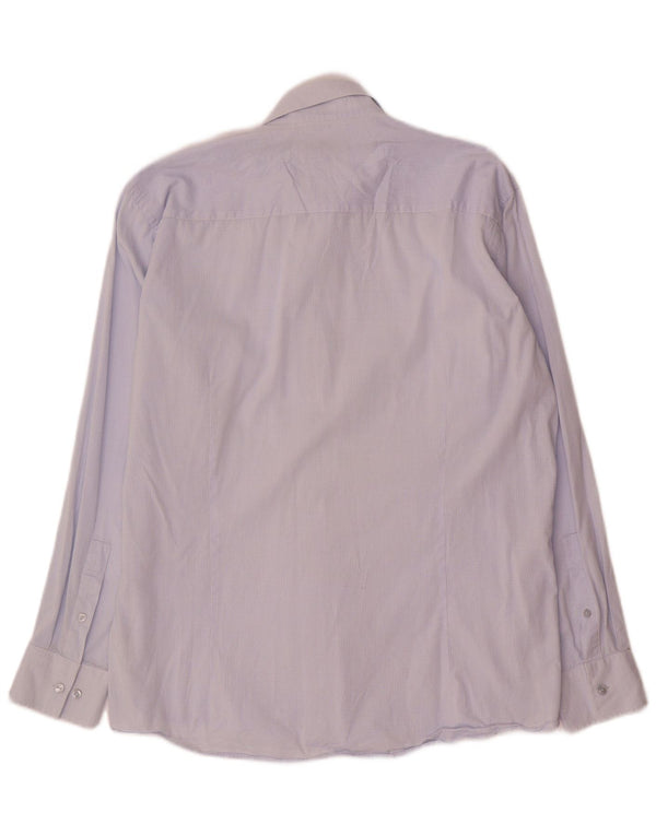 Calvin Klein Chemise slim fit pour homme Taille 43 Grand coton vichy bleu