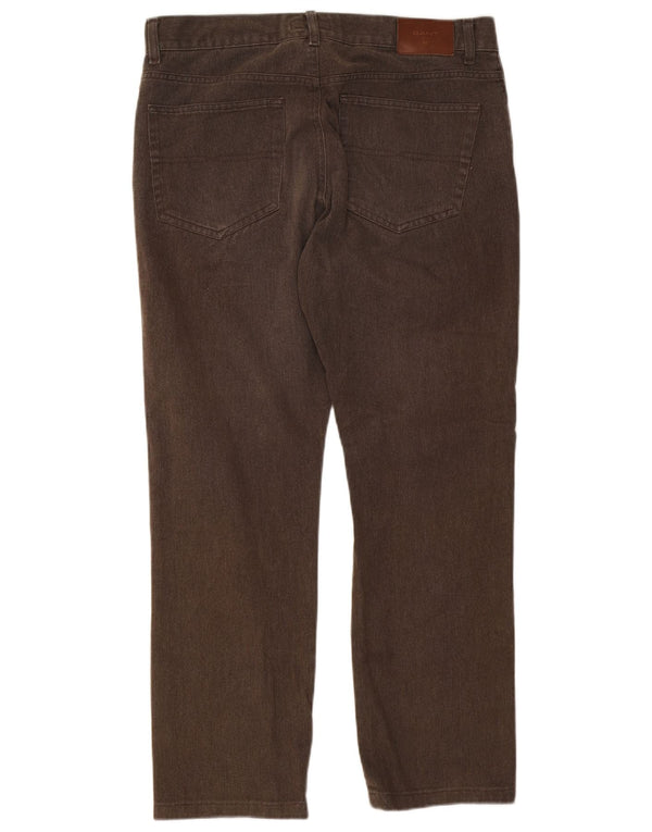 Gant Jean droit W35 L29 marron coton homme