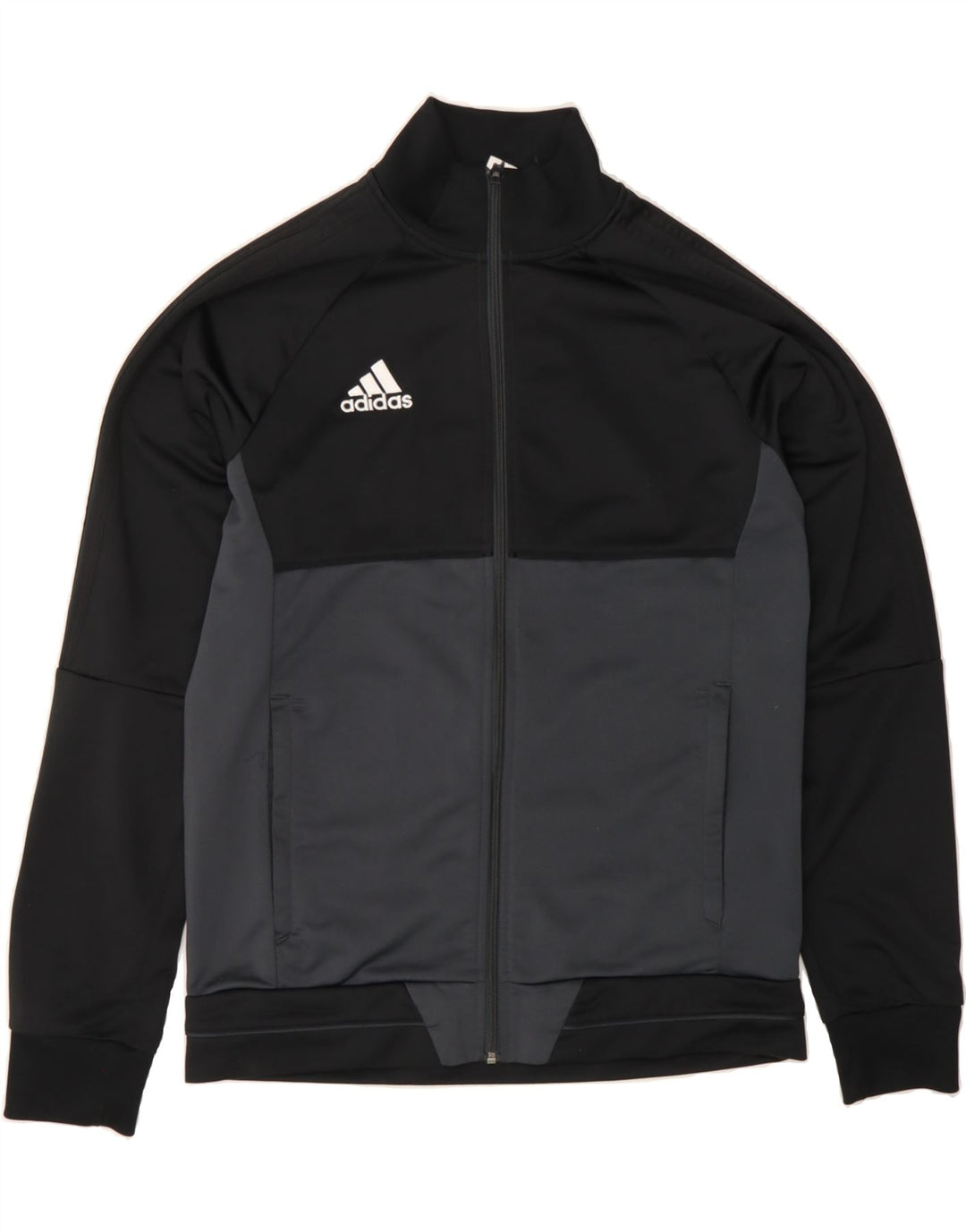 ADIDAS Veste de survêtement pour homme en polyester color block noir moyen