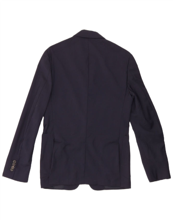 Pal Zileri Veste Blazer 2 Boutons Homme IT 46 Petite Laine Bleu Marine