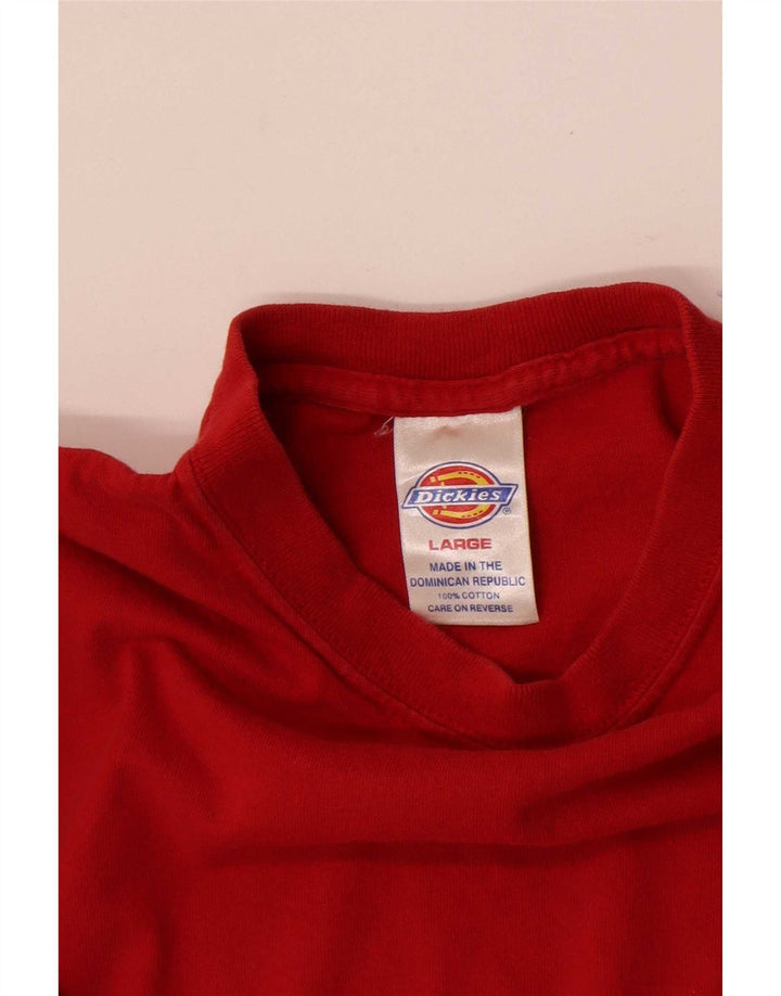 Dickies T-Shirt Homme Haut Large Rouge Coton