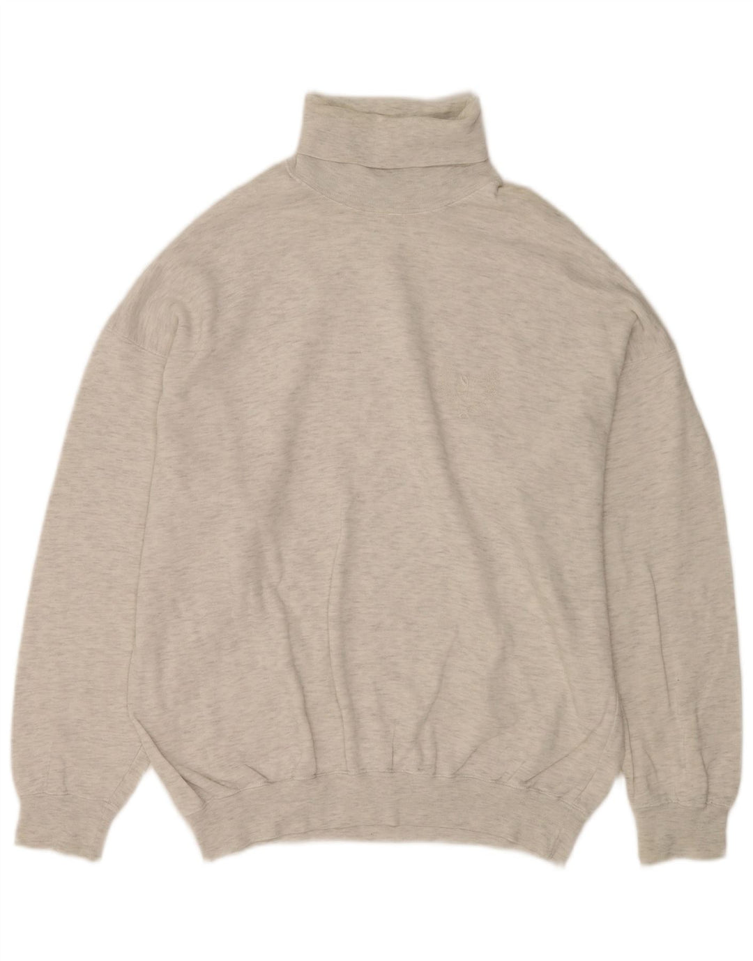 C & A Pull Col Roulé Homme Large Gris Moucheté Coton
