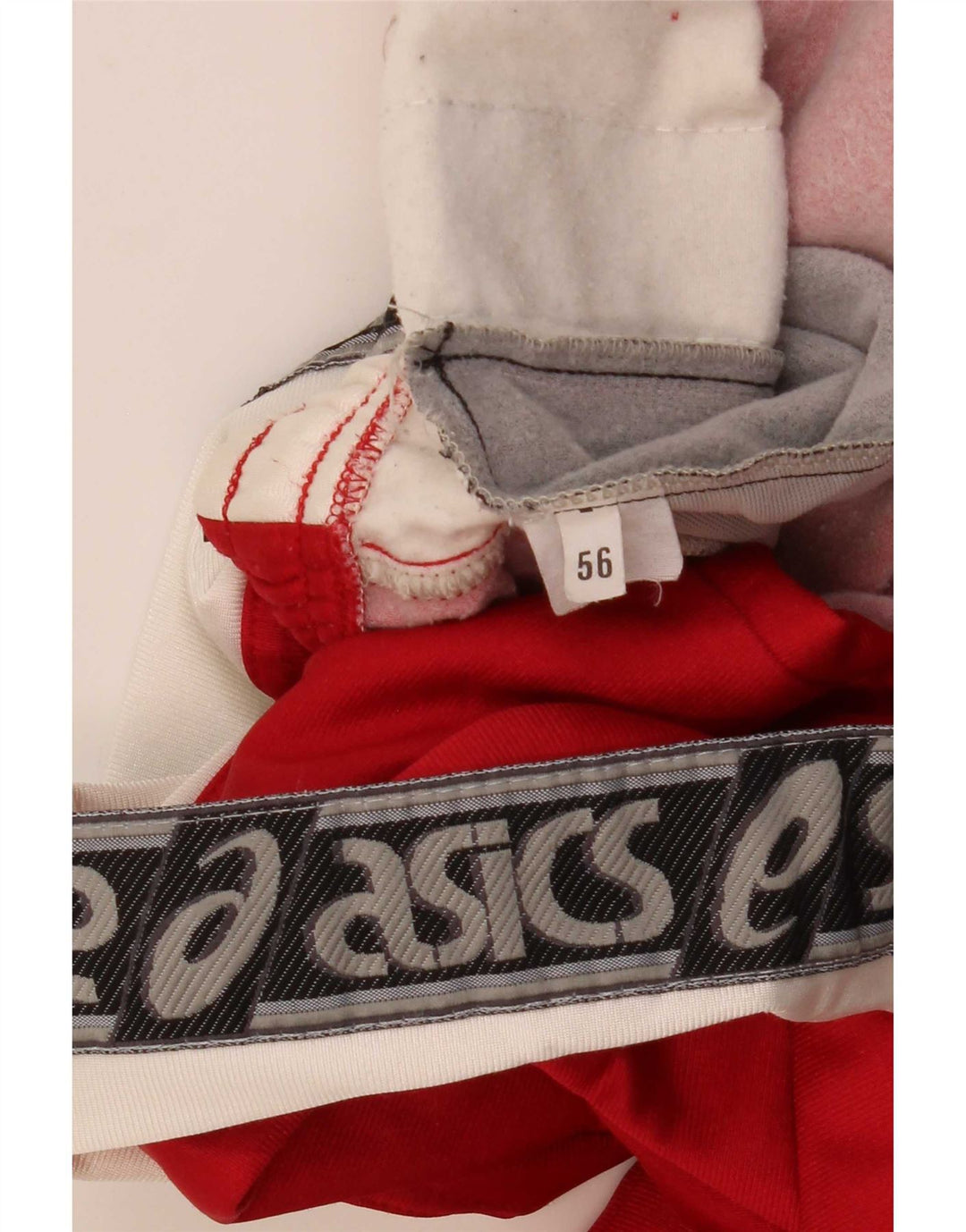 Asics Pantalon De Survêtement Graphique IT 56 XL Rouge Polyamide Colorblock Homme