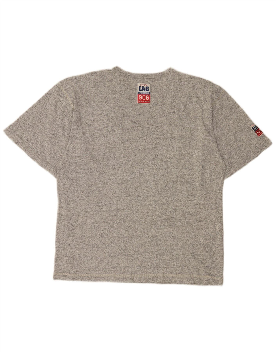 Invicta T-shirt graphique pour homme en coton moucheté petit gris