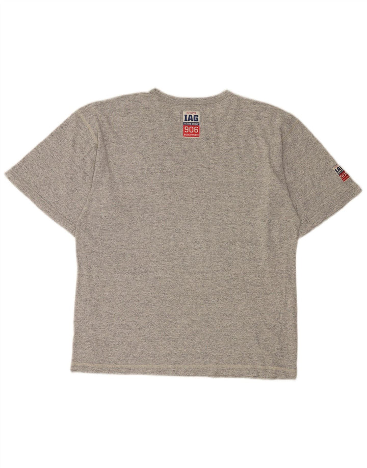 Invicta T-shirt graphique pour homme en coton moucheté petit gris