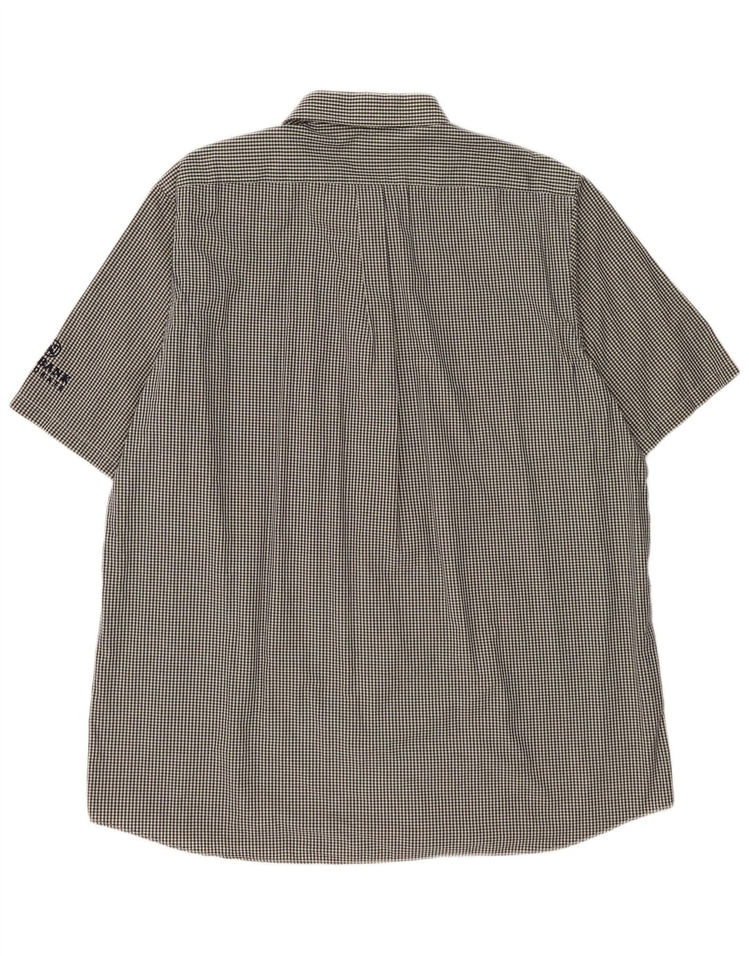 PRINGLE Chemise à manches courtes pour homme XL en coton vichy noir