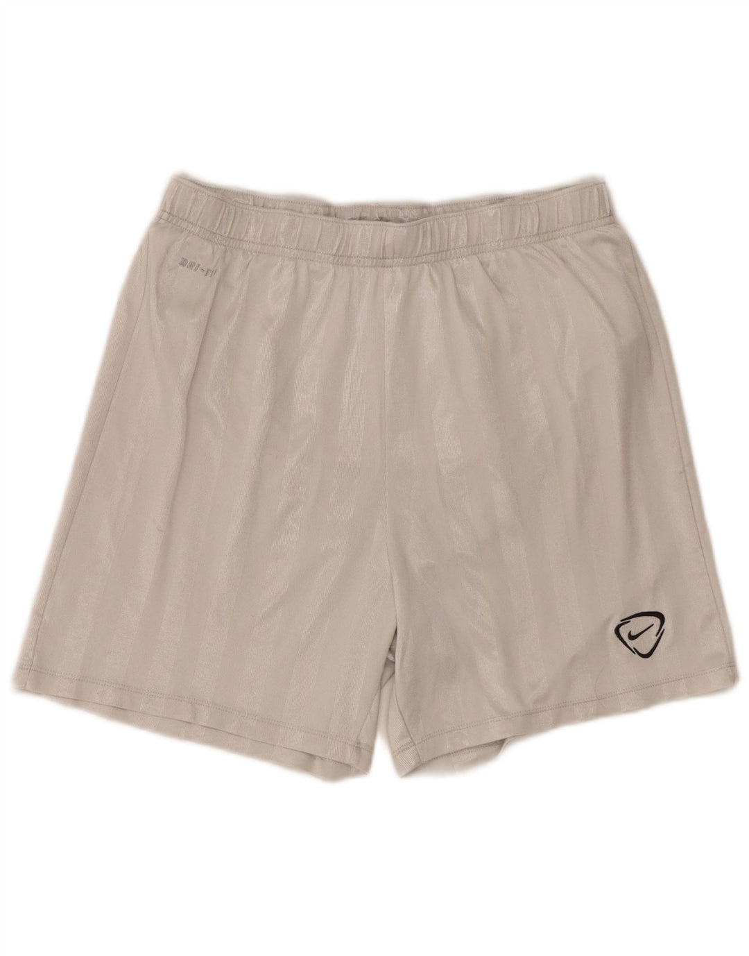 Nike Short de sport Dri Fit pour homme en polyester rayé blanc moyen