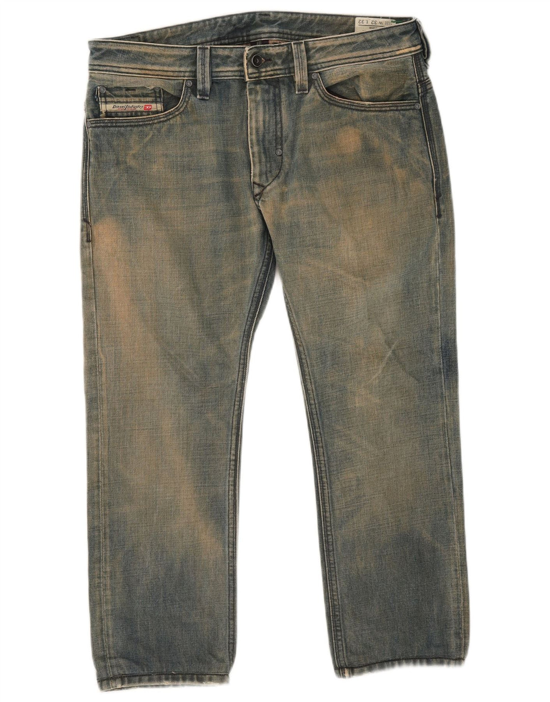 Diesel Jean Court Thanaz W32 L24 Homme Bleu Coton