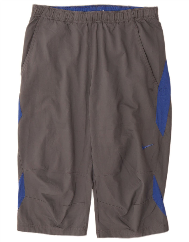 Nike Homme Bermuda Sport Short Gris Moyen Colorblock Polyester