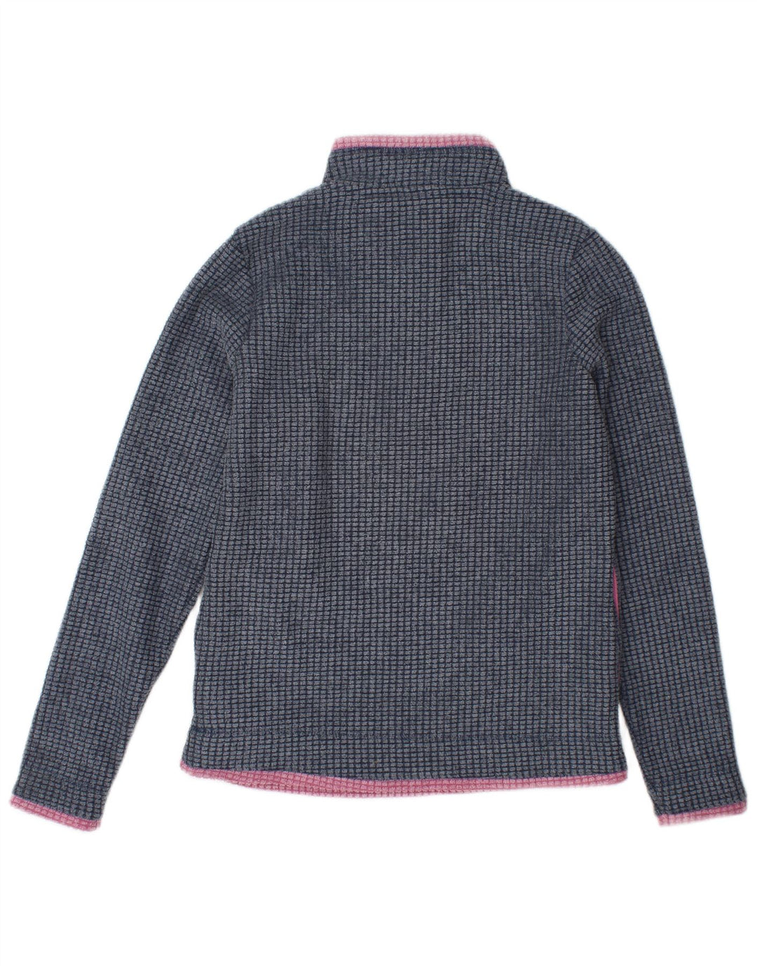 Weird Fish Pull polaire à col zippé pour femme UK 8 Petit Bleu Polyester