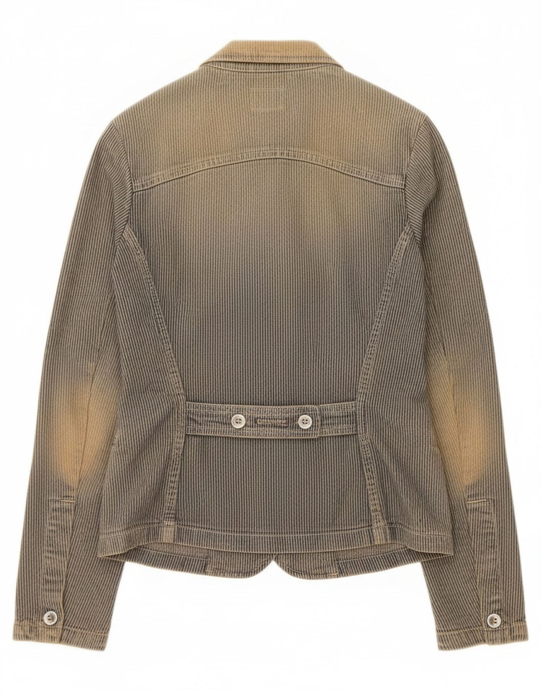 Calvin Klein Jeans Veste blazer à 3 boutons pour femme UK 10 Petit Bleu