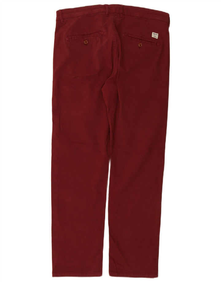 JACK & JONES Pantalon Chino Coupe Slim Homme W34 L30 Coton Bordeaux