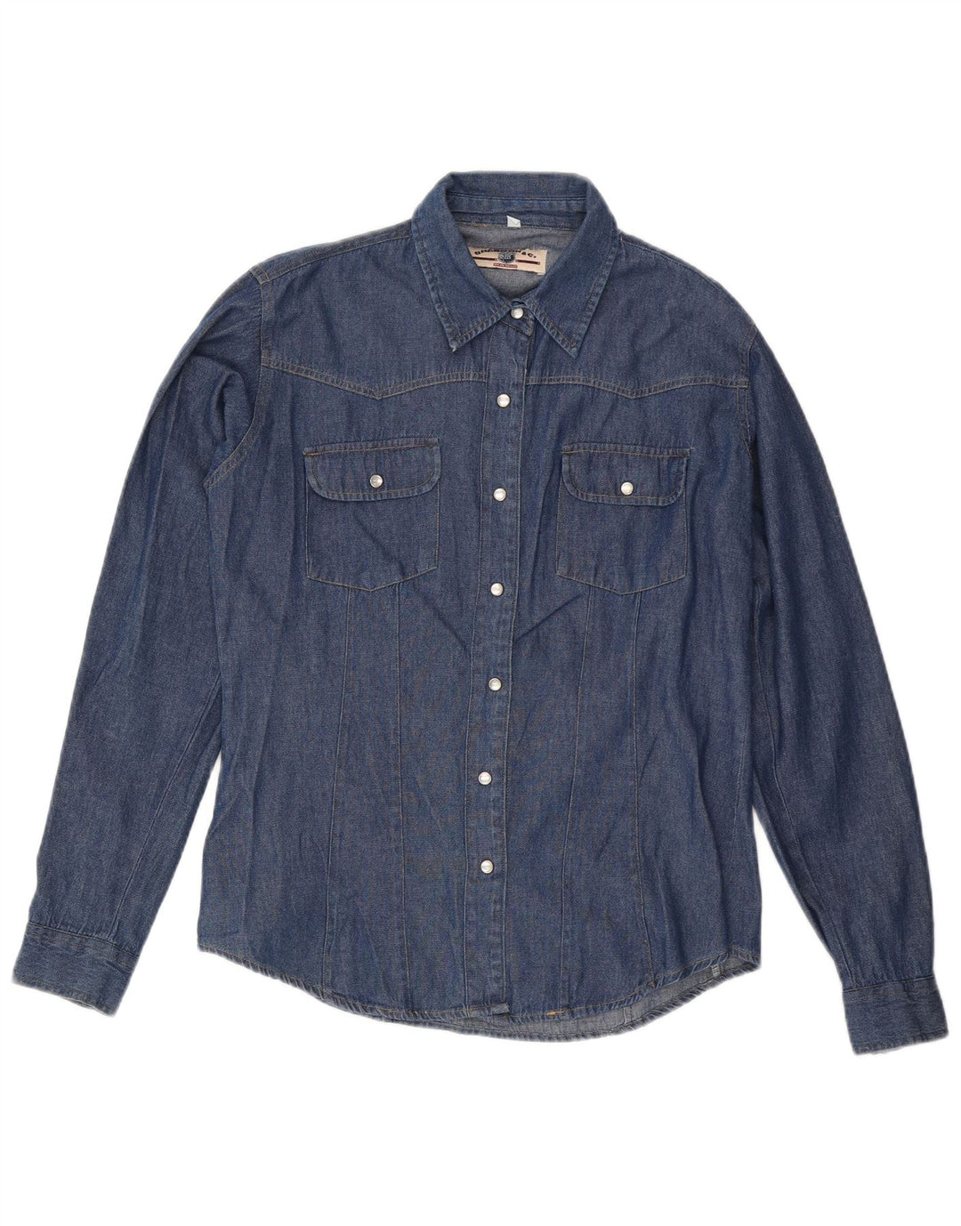 Brandon & C Chemise en jean pour femme UK 18 XL Bleu