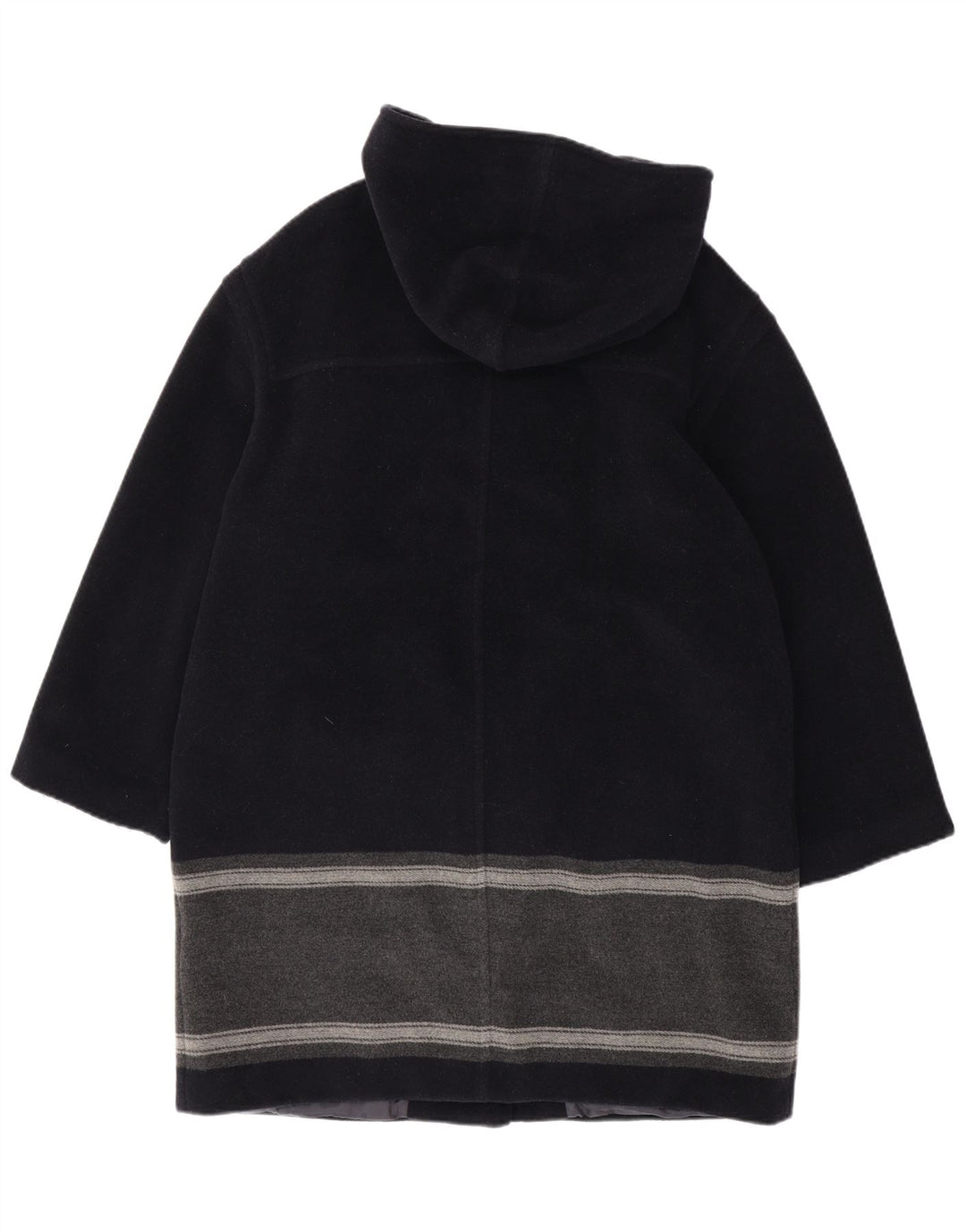 Max & Co. Duffle-coat à capuche pour femme UK 44 Large Bleu marine Colourblock