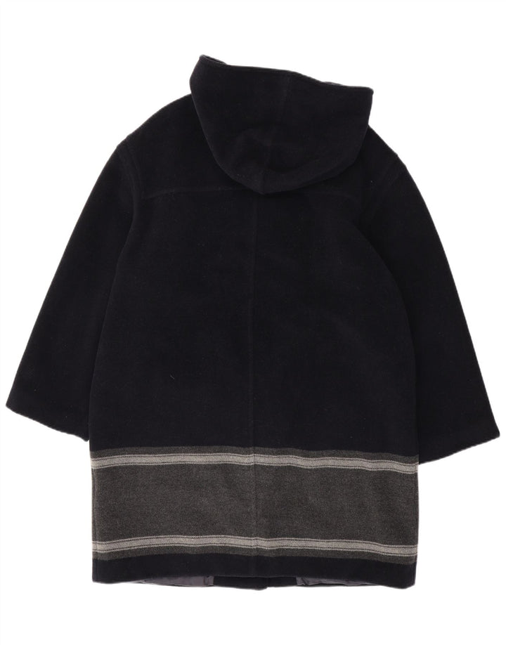 Max & Co. Duffle-coat à capuche pour femme UK 44 Large Bleu marine Colourblock