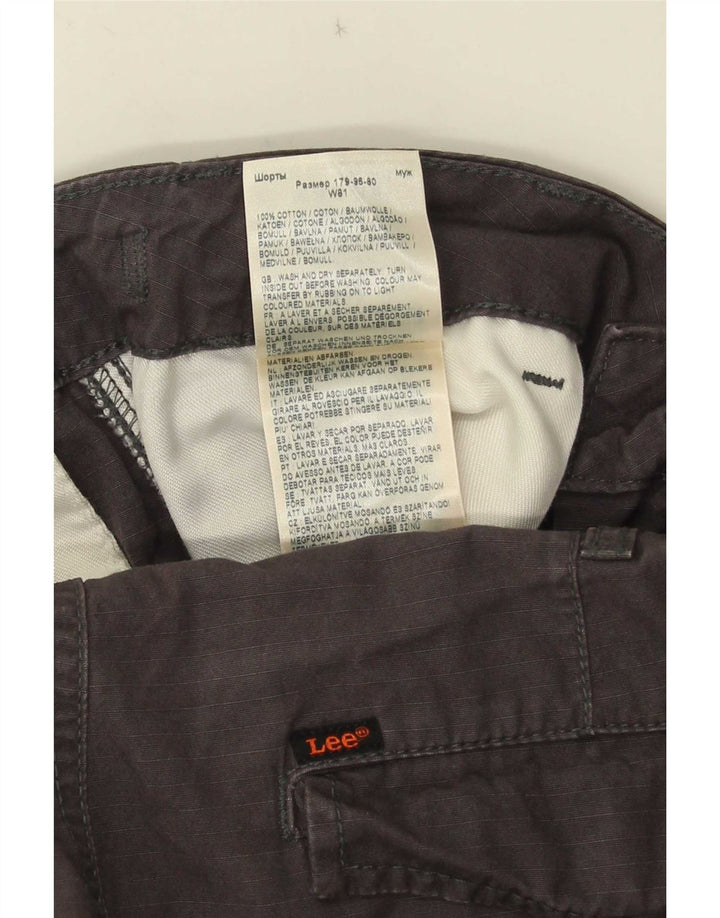 Lee Short Cargo W32 Homme Gris Moyen Coton
