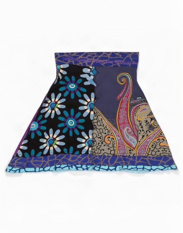 Desigual Jupe trapèze graphique Medium W30 Paisley multicolore |