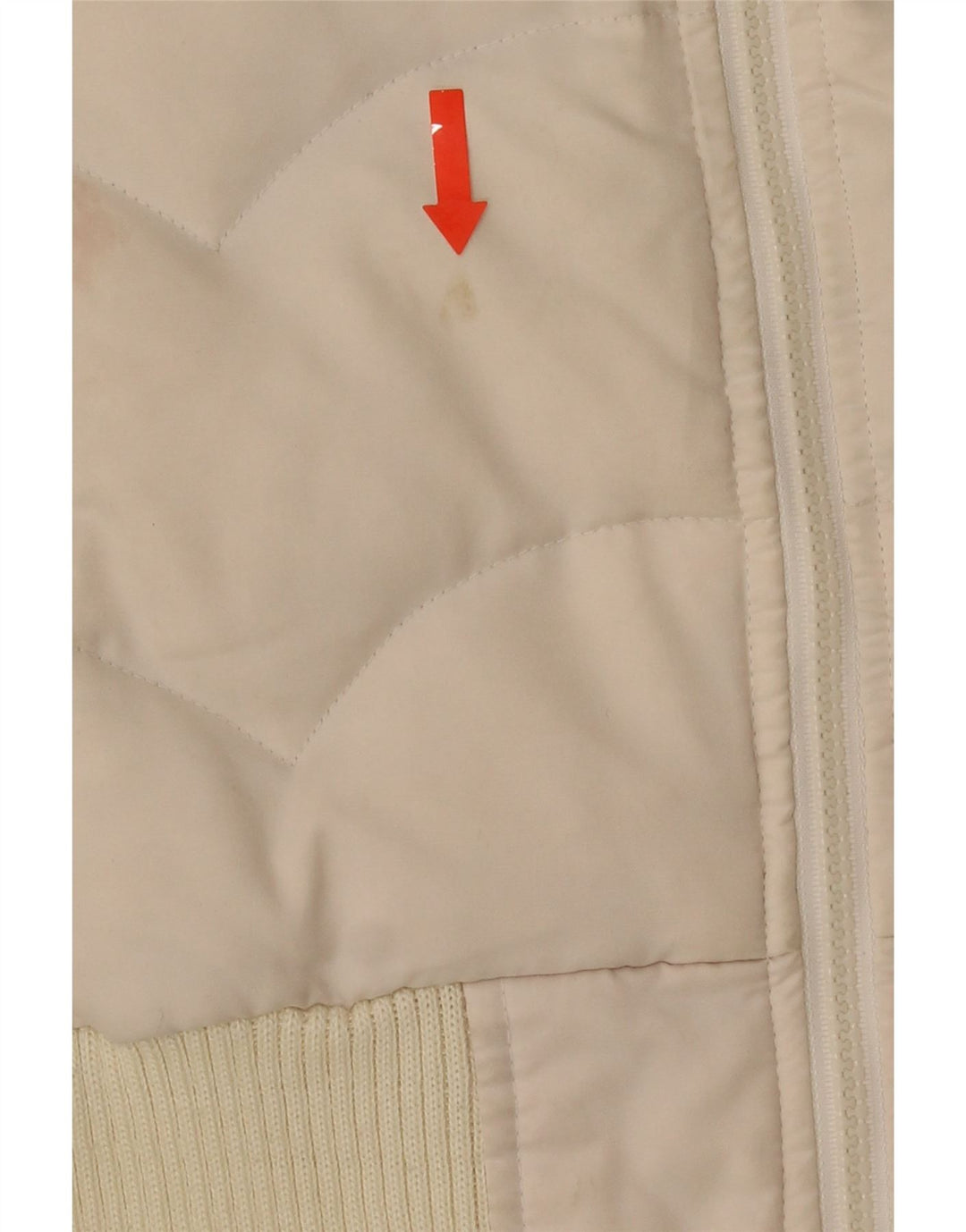 Levi's Veste Rembourrée Femme UK 6 XS Blanc Colorblock Polyester