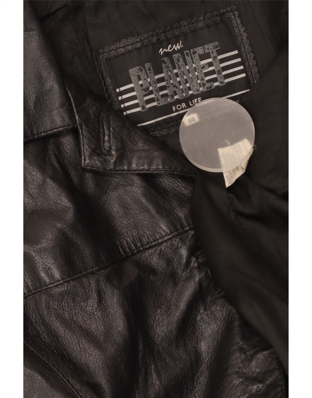 Planet Veste en Cuir Femme IT 46 Grand Cuir Noir