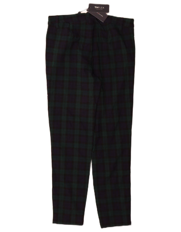 Tommy Hilfiger Pantalon Chino Femme US 6 Medium W28 L28 Vert à Carreaux