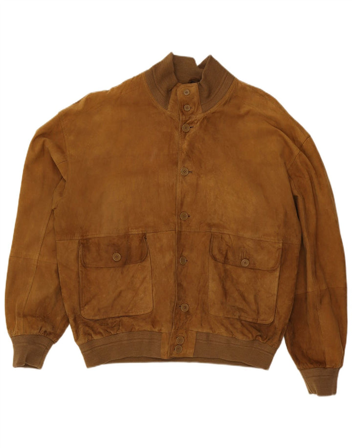 Conbipel Blouson Bomber Homme Daim IT 58 XL Cuir Marron