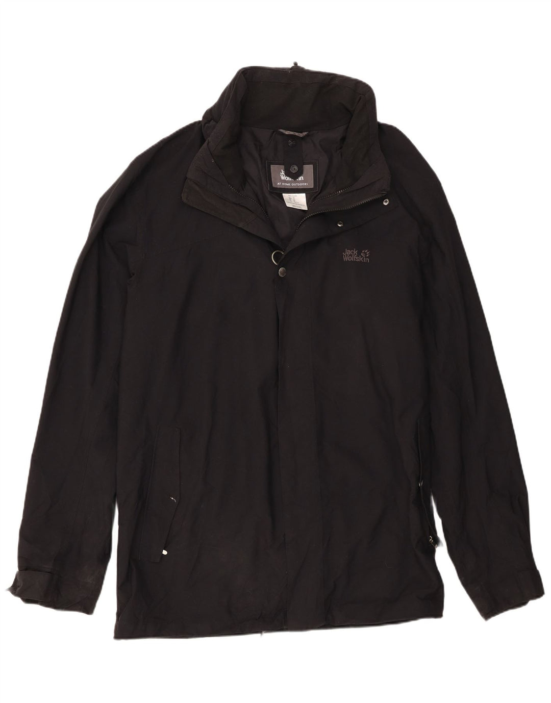 Jack Wolfskin Veste coupe-vent pour homme UK 50 3XL Noir Polyamide