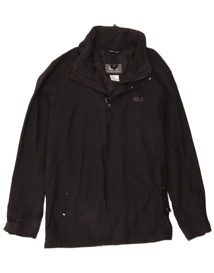 Jack Wolfskin Veste coupe-vent pour homme UK 50 3XL Noir Polyamide