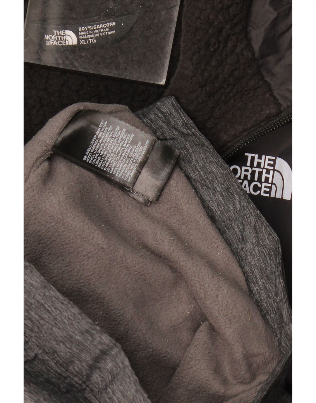 THE NORTH FACE Veste coupe-vent pour garçon 14-15 ans XL Noir Colourblock