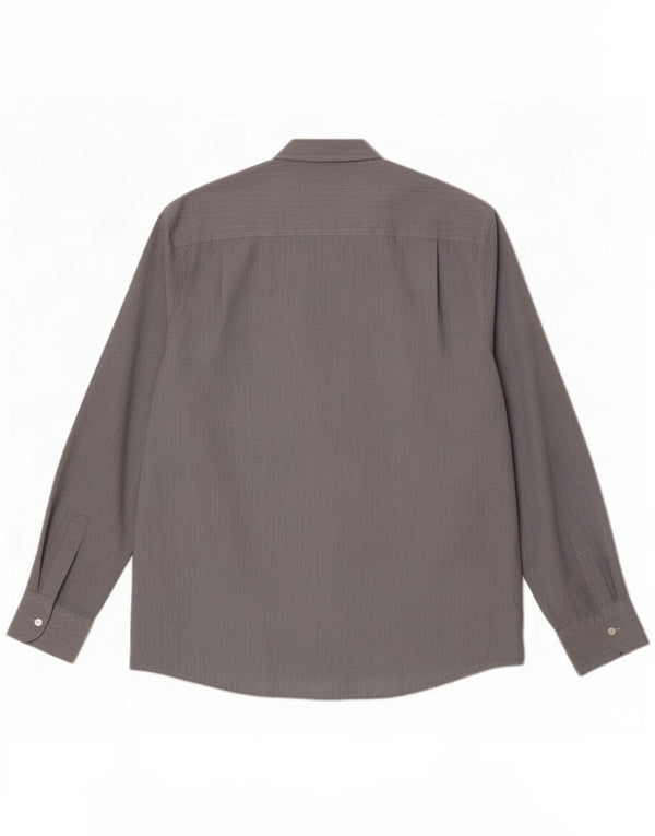 Pierre Cardin Chemise Regular Fit Homme XL Gris Rayure Polyester