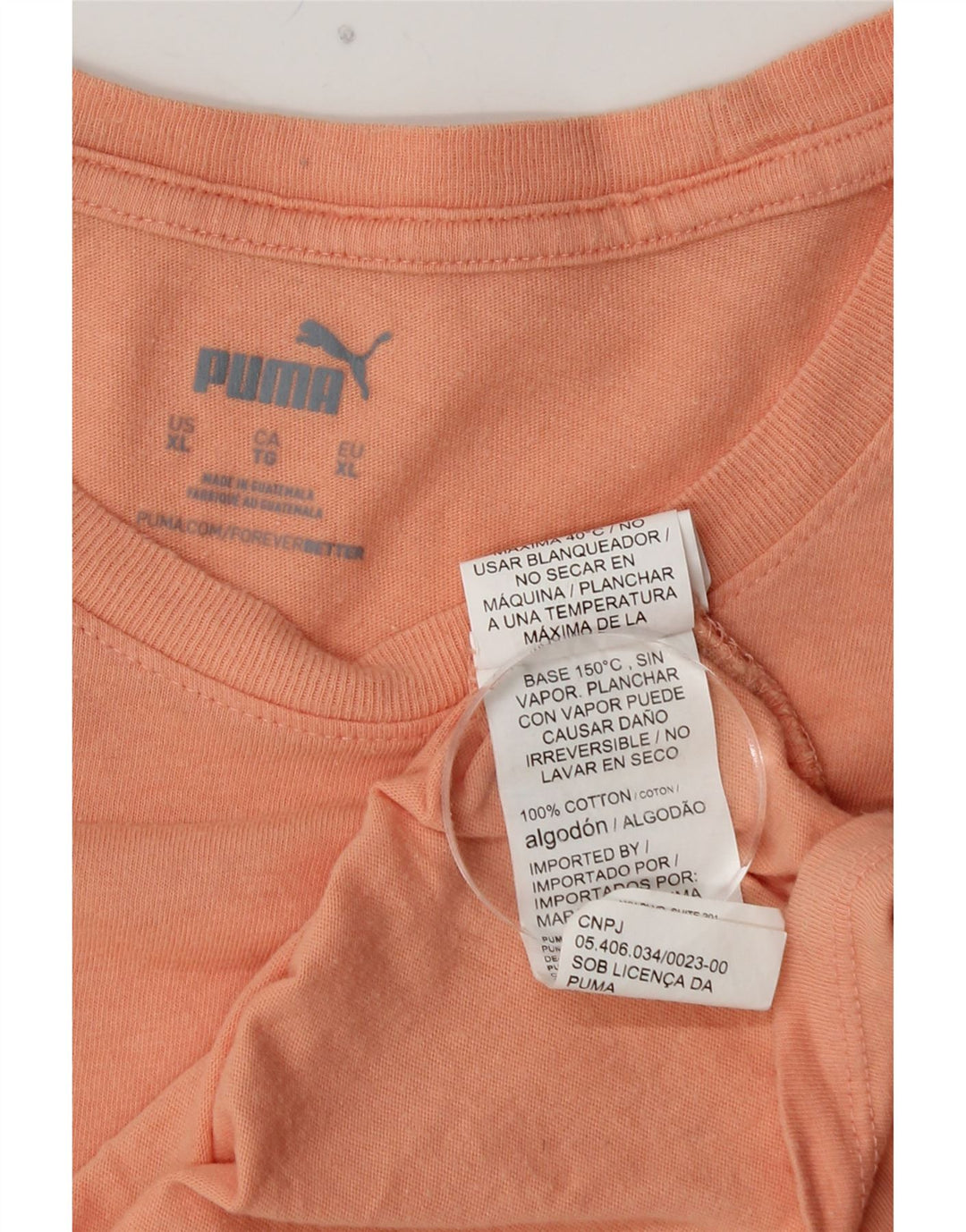 PUMA T-Shirt Graphique Femme UK 18 XL Rose Coton