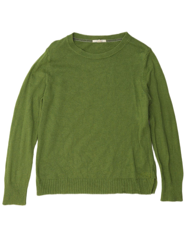 White Stuff Pull col bateau pour femme UK 16 Large Vert Coton
