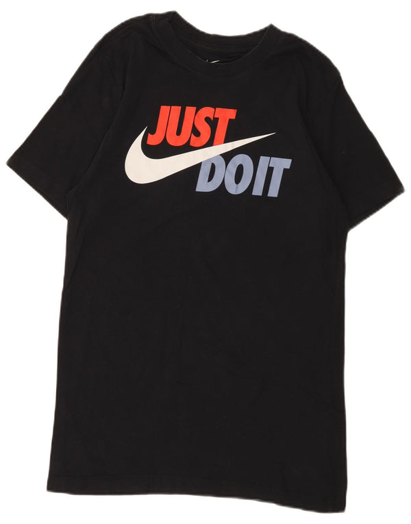 Nike T-shirt graphique pour homme en coton noir Taille S