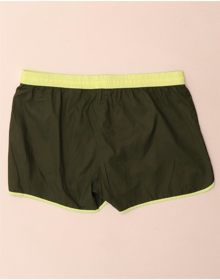 Reebok Short de sport pour femme UK 16 Large Kaki Polyester