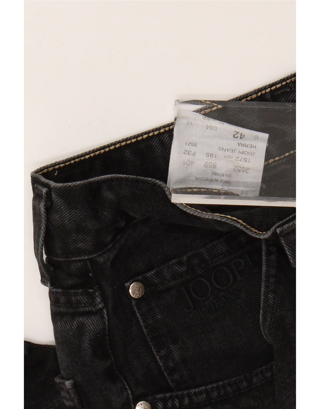 JOOP Jean fuselé pour femme UK 12 Medium W30 L31 Noir Coton