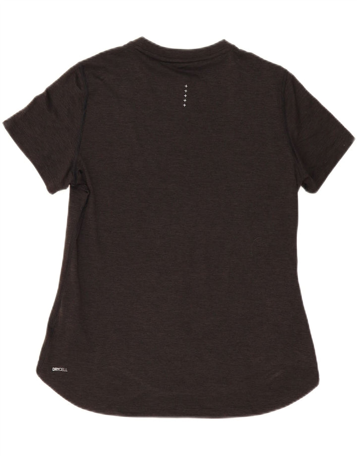 PUMA T-Shirt Graphique Femme UK 14 Gris Moyen Polyester