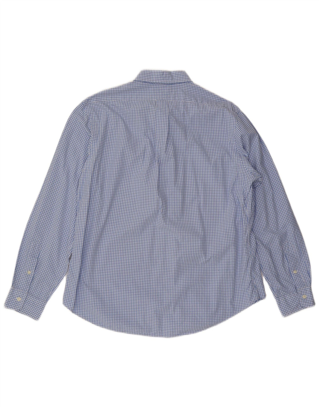 POLO RALPH LAUREN Chemise sur mesure pour homme XL en coton vichy bleu