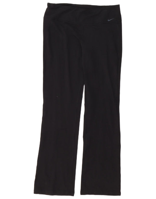 Nike Pantalon de survêtement Dri Fit pour femme UK 14 Large Noir Coton