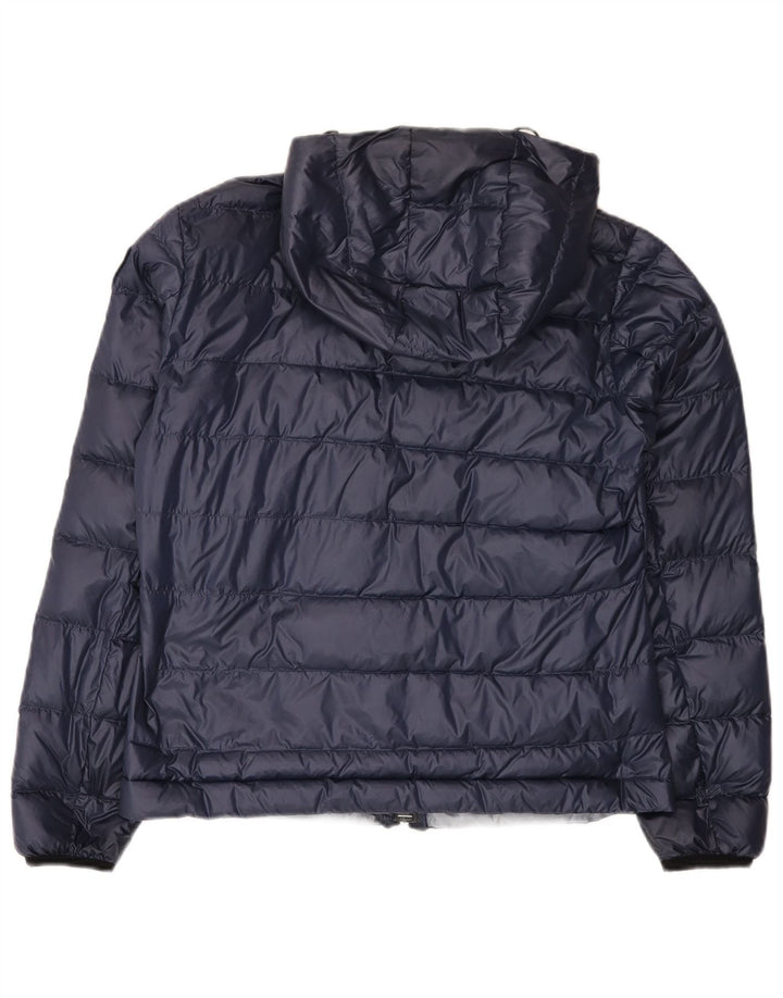 Blauer Veste matelassée à capuche pour femme UK 16 Large Bleu Marine Polyamide