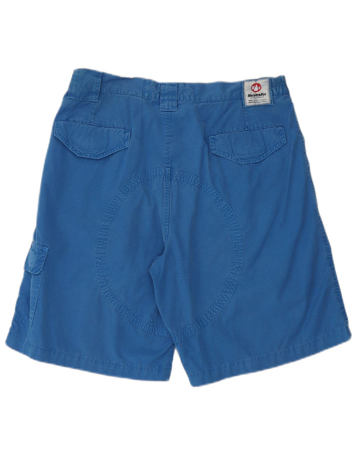 Murphy & Nye Short cargo pour homme W34 en coton bleu moyen